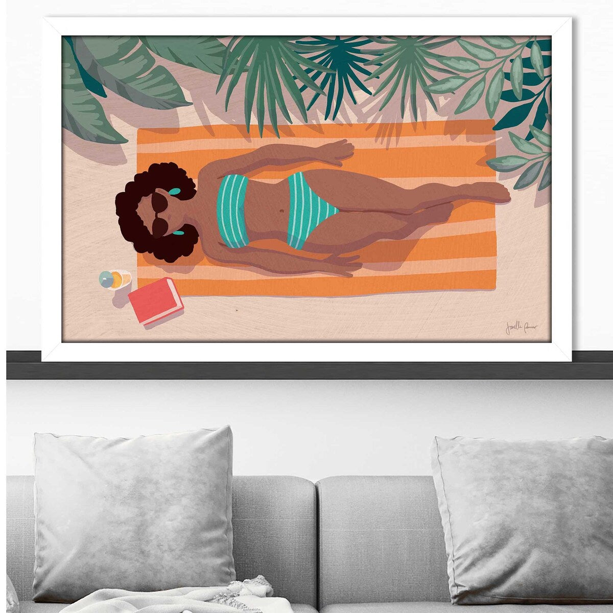 Beach Babes III Horizontal Acrylic Wall Art Print - Perfect for Coastal Home Decor, Beach House, Living Room, or Office