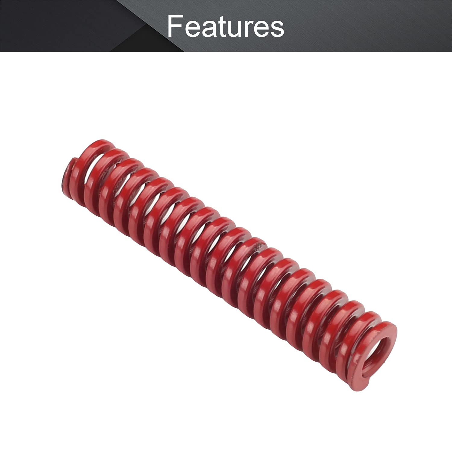 MroMax 3D Printer Die Spring - 8mm OD 40mm Long Medium Load Compression Mold Spring for Creality Ender 3/5, CR-10, Electric Parts - Red (1PC) - Perfect for 3D Printer Maintenance & Upgrades