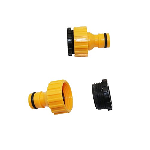 Kammas 2-Pack 3/4 Inch Standard Faucet Hose Connector - Quick Connect Adapter for Washing Machine, Garden Sprinkler System & Outdoor Watering - Durable Brass Fittings for Easy Installation