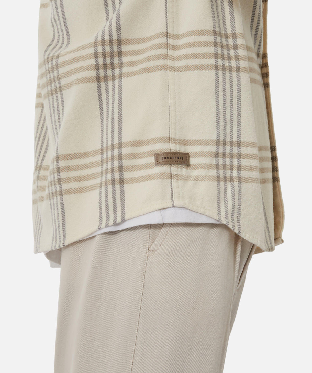 The Danville LS Shirt - Premium Cotton Long Sleeve Button-Up Shirt for Men in Cream Grey | Casual & Business Wear for Office, Dates & Outdoor Activities