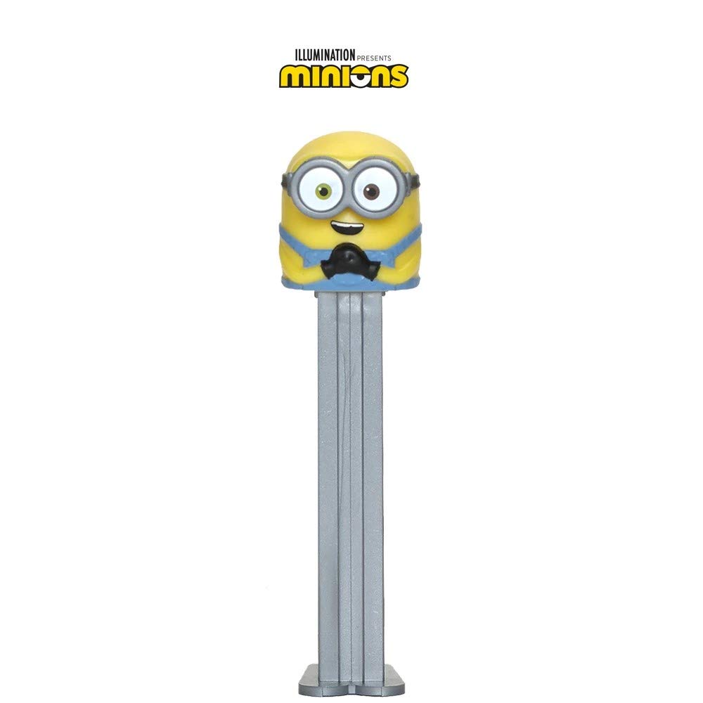 PEZ Minion 2 Despicable Me Candy Dispenser - Bob Character with 2 Extra Refills | Fun Minion Party Favors & Grab Bag Fillers for Birthdays, Halloween, and Movie Nights