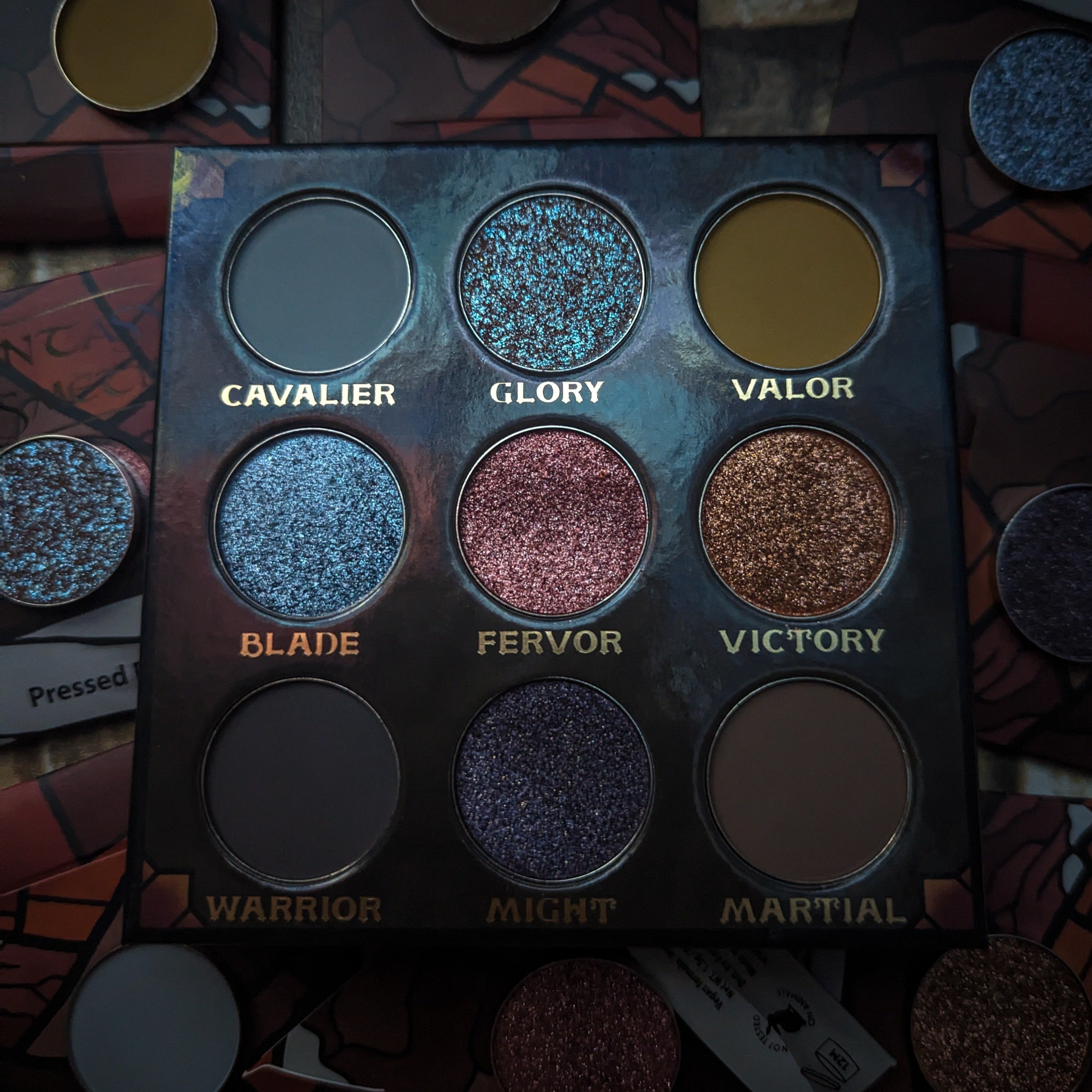 Fighter Eyeshadow Palette - 12 Highly Pigmented Matte & Shimmer Shades for Stunning Eye Looks | Perfect for Day to Night Makeup, Parties & Special Occasions