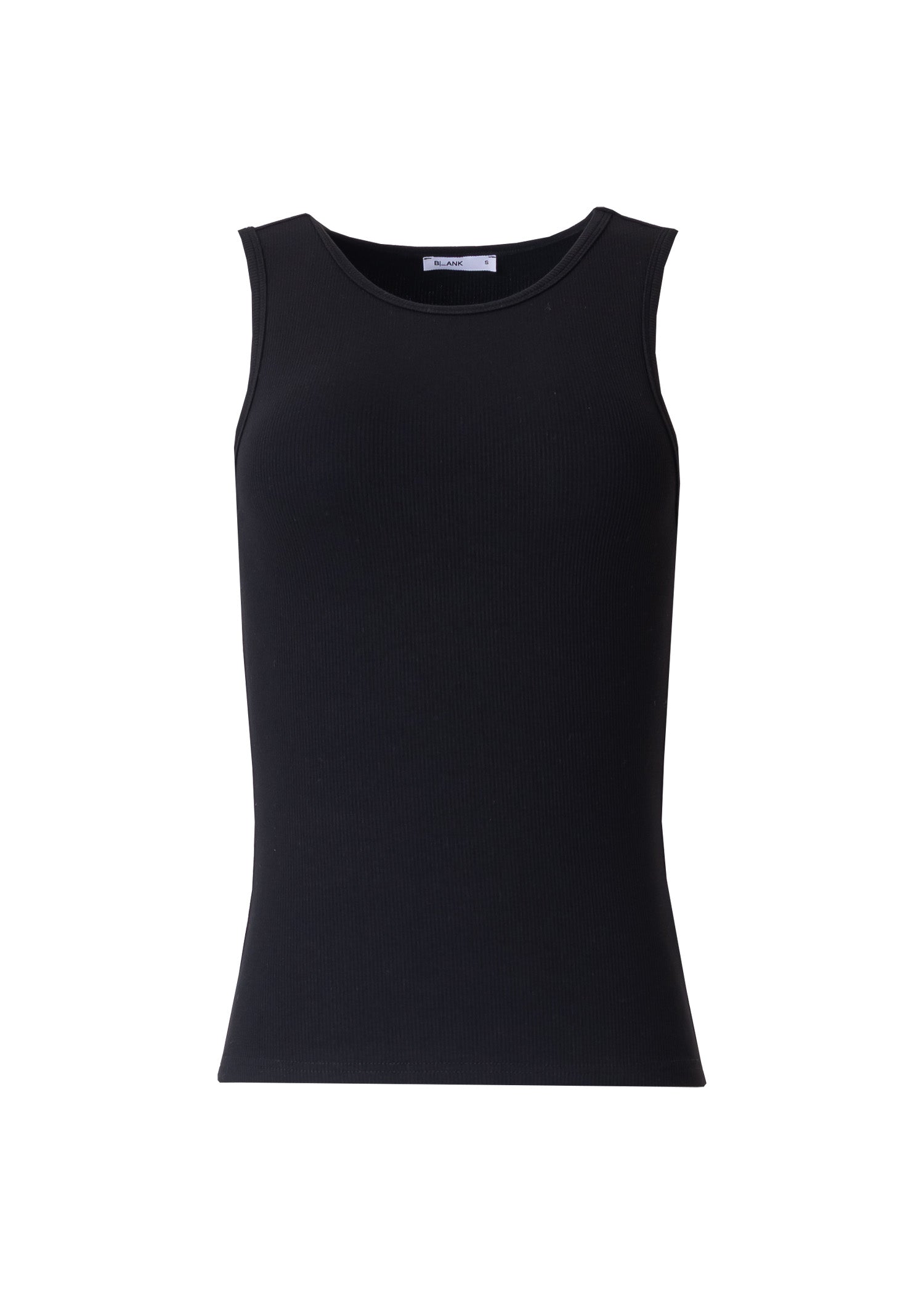 Black Ribbed Tank Top for Women - Stretchy Slim Fit Sleeveless Shirt - Perfect for Gym, Yoga, and Summer Outfits