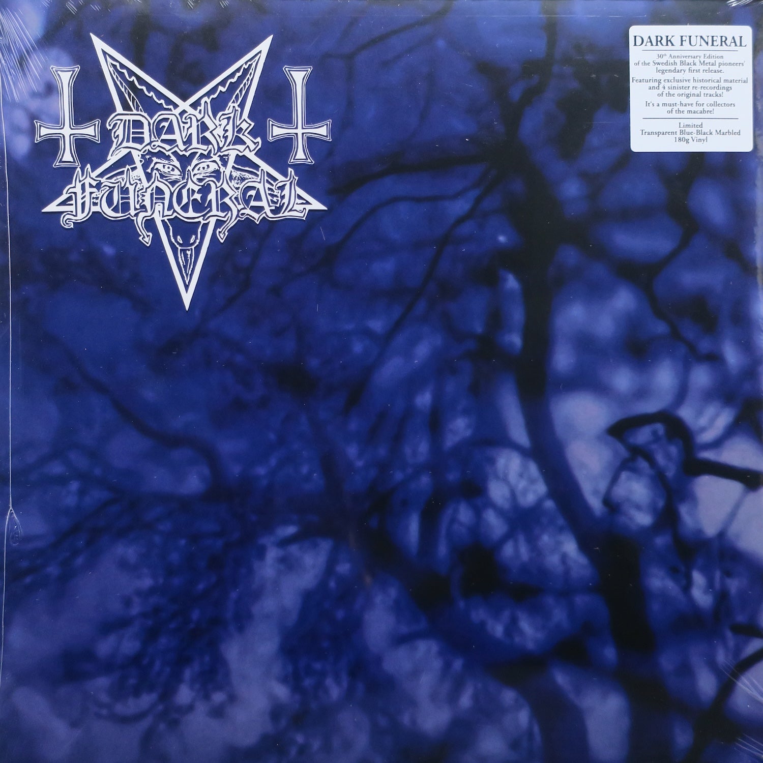Dark Funeral Self-Titled Blue/Black Marble Vinyl LP (1994 Black Metal) – Limited Edition Collectible Record for Metal Music Enthusiasts & Vinyl Collectors