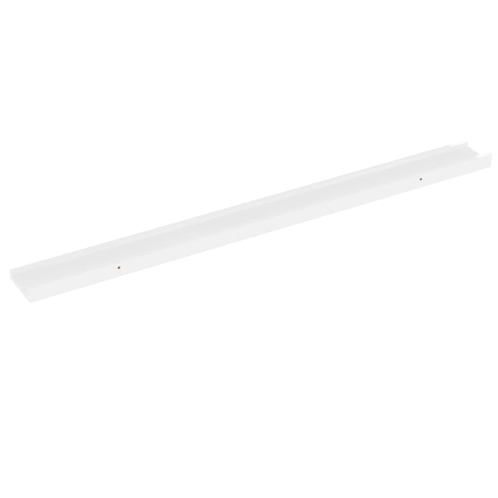 4-Pack High Gloss White Wall Shelves 39.4
