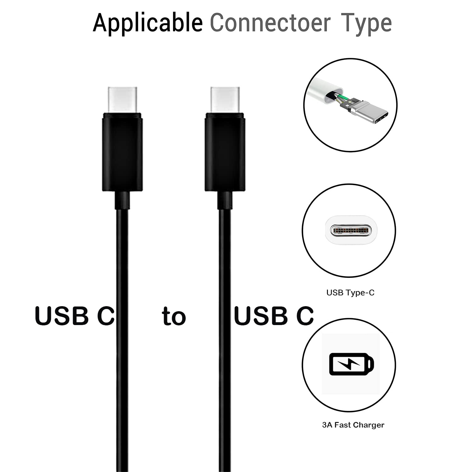 10FT USB-C Charging Cable for Nintendo Switch/Switch Lite/Switch OLED - Fast PD Charger, Extra Long Replacement Power Cord - Perfect for Gaming, Travel & Home Use
