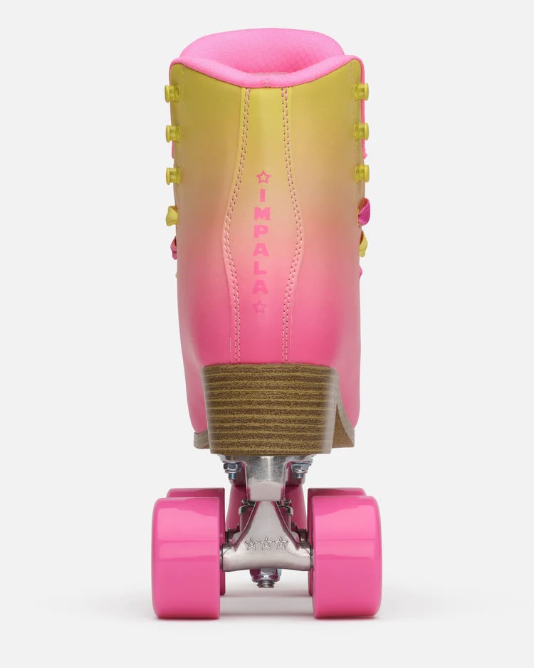 Impala Rollerskates for Women - Tropicana Pink Retro Quad Roller Skates with Light-Up Wheels | Perfect for Outdoor Skating, Roller Rinks, and 80s Themed Parties