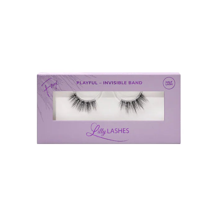Reusable Invisible Band False Eyelashes by Lilly Lashes - Natural & Comfortable for Daily Wear & Special Occasions