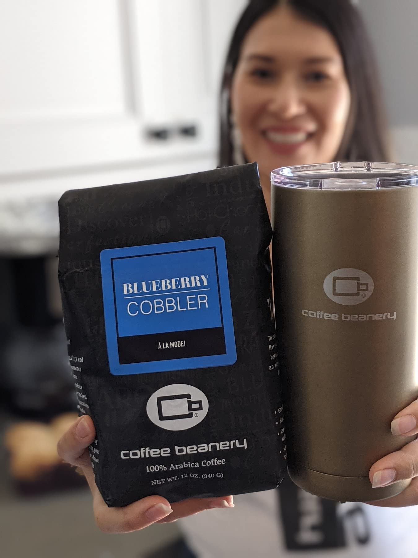 Blueberry Cobbler Whole Bean Coffee by Coffee Beanery - 12oz Medium Roast 100% Arabica Specialty Gourmet Coffee Beans for Home Brewing & Gifting