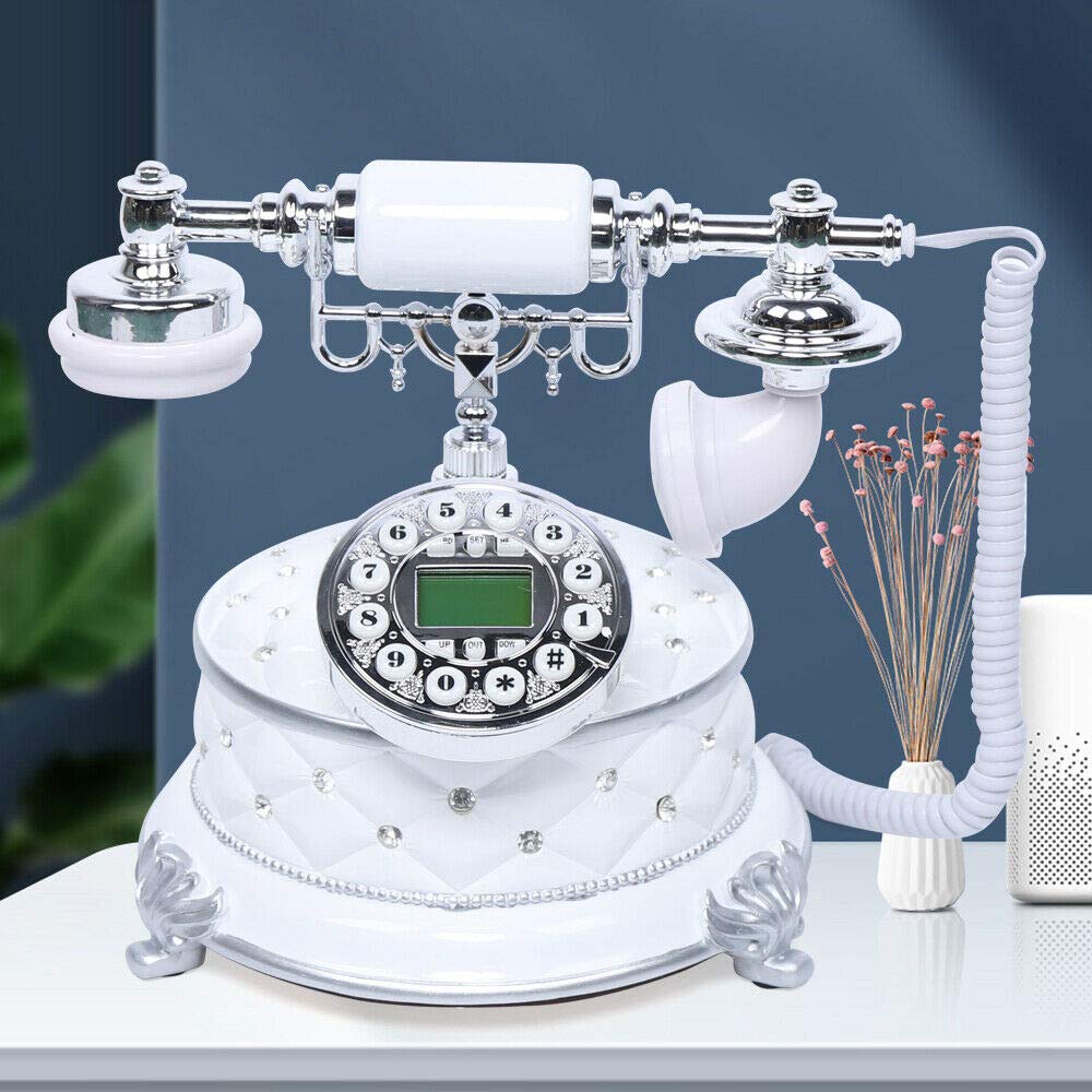 Vintage Retro Landline Telephone - European Style Antique Desk Phone with Old Fashioned Design for Home & Office Decor | Perfect for Vintage Themed Rooms, Film Props, and Gift Ideas