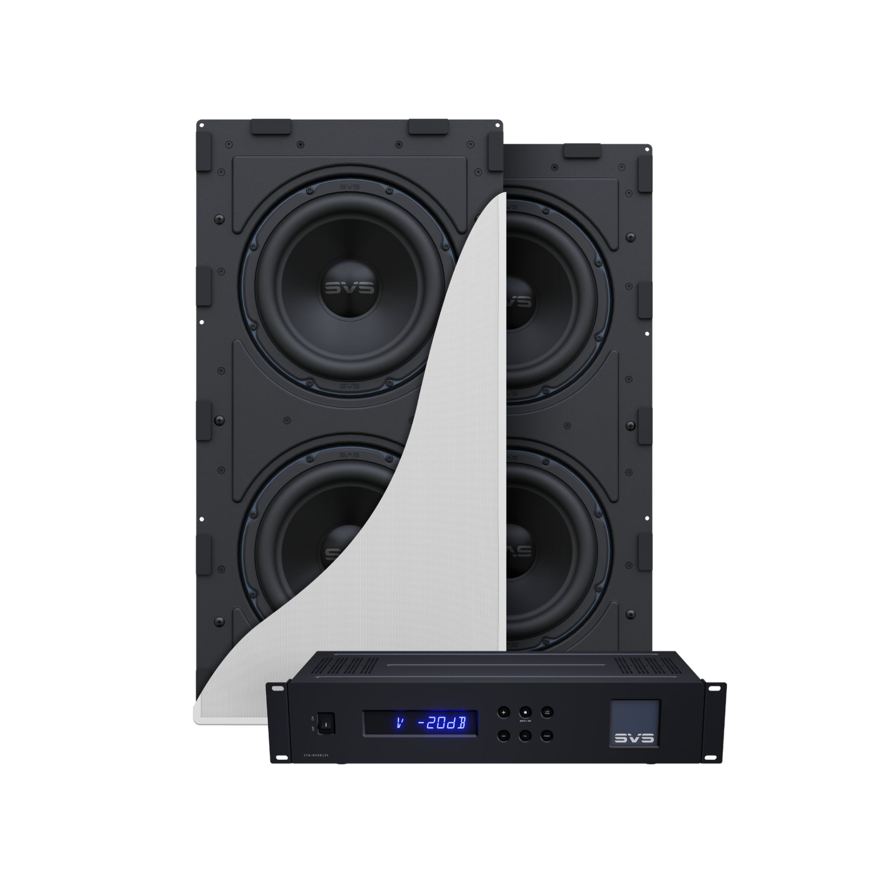 SVS 3000 In-Wall Subwoofer - High Performance Home Theater Audio System for Immersive Movie & Music Experience