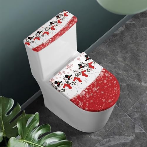 Red Snowflake Snowman