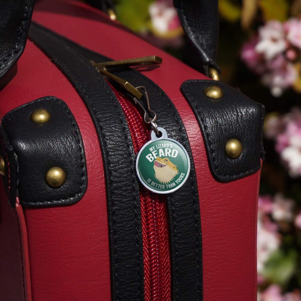 Bearded Dragon Lizard Zipper Pull Charm - Cute Reptile Accessory for Handbags, Backpacks, Luggage & Jackets - Perfect for Pet Lovers & Reptile Enthusiasts