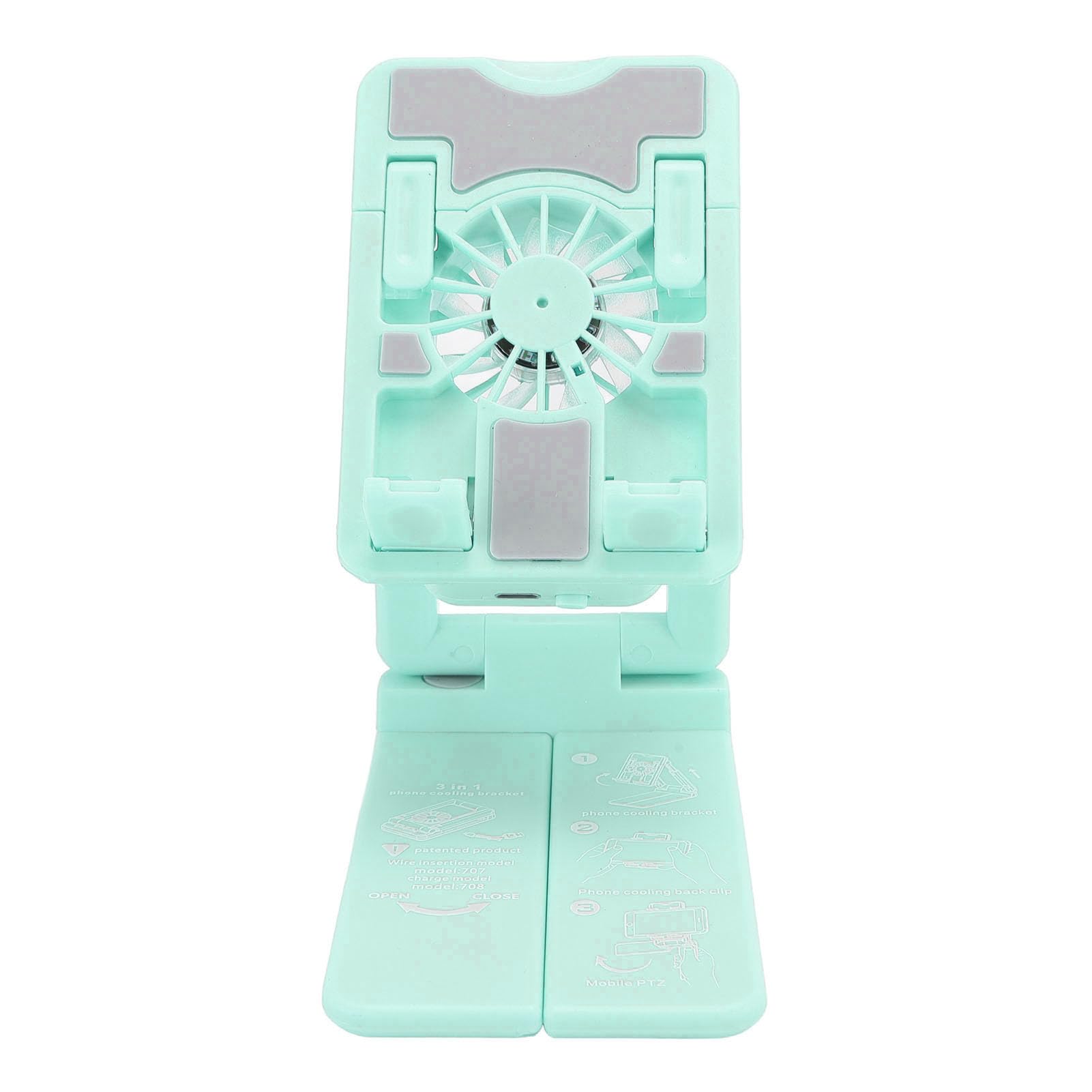 Sorandy Phone Cooler with RGB Light - Adjustable Stand & Cooling Fan for Android & iPhone - Perfect for Gaming & Work