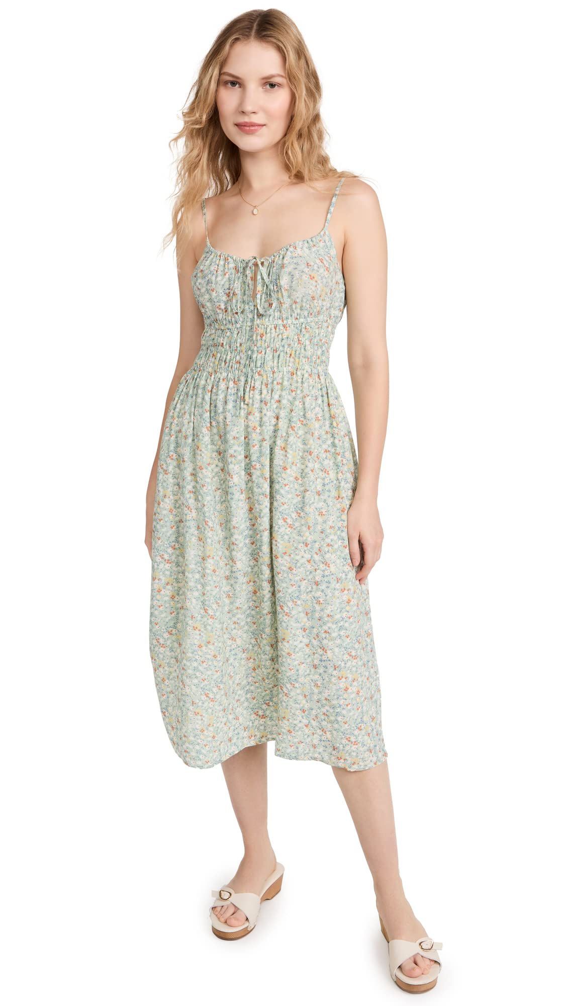 Rails Women's Octavia Dress - Elegant Flowy Midi Dress with Floral Print, Perfect for Casual Outings, Date Nights & Summer Vacations