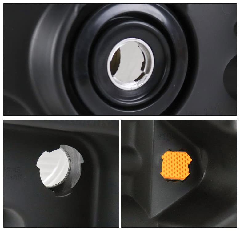 Black Replacement Headlights with 6.25