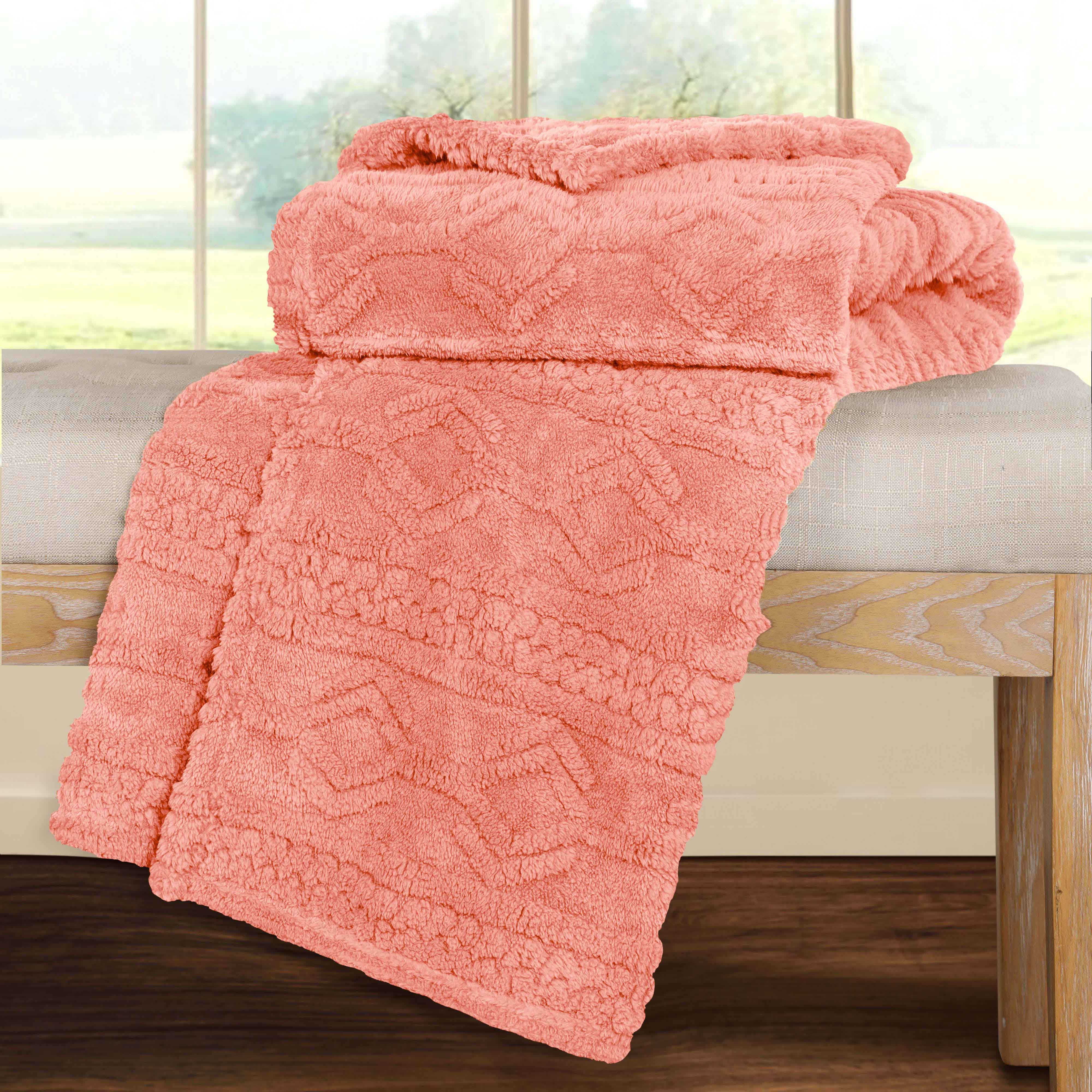 Arctic Boho Jacquard Plush Fleece Blanket - Ultra Soft & Warm Winter Throw for Couch, Bed, Sofa - Perfect for Home Decor, Cozy Nights & Gift Giving