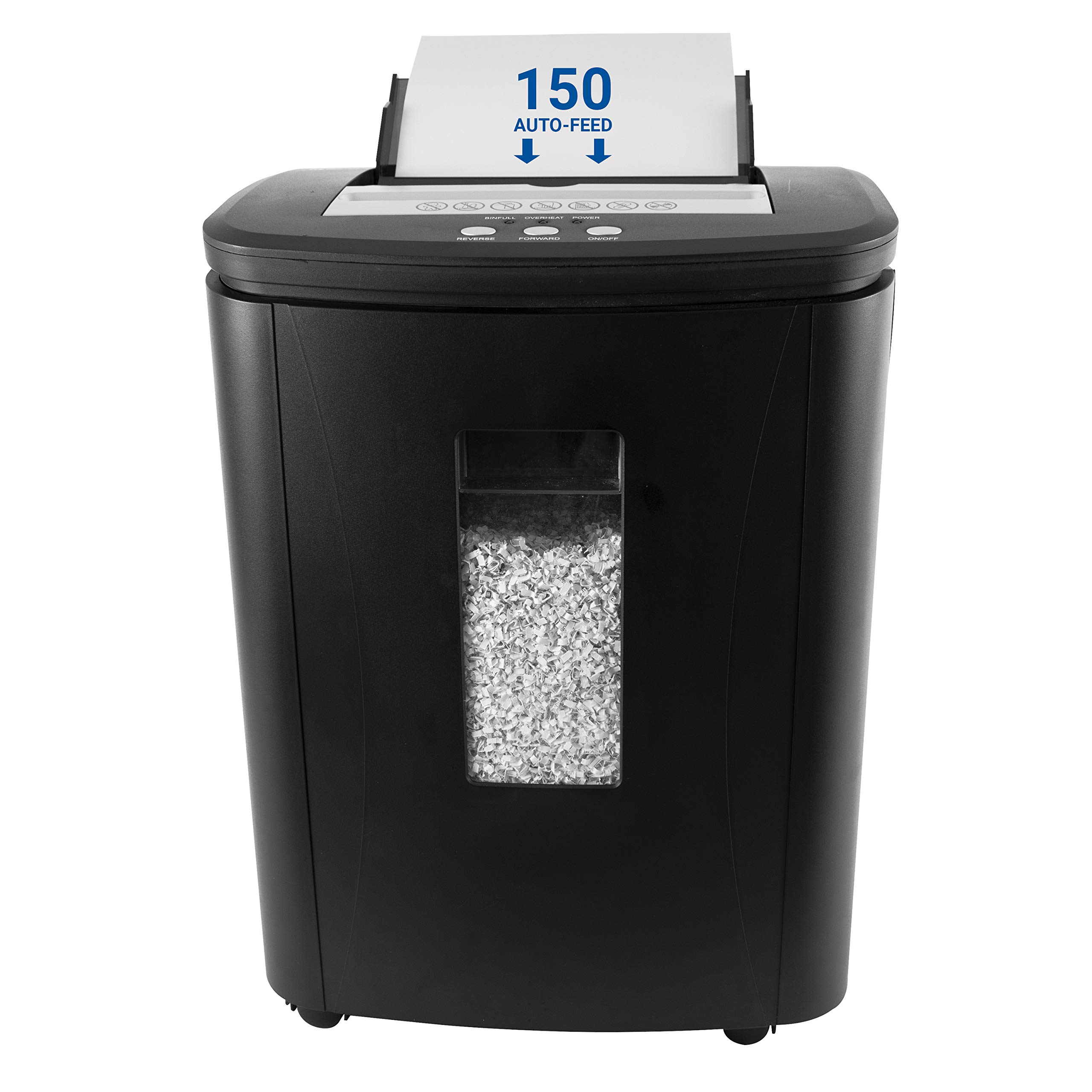 Royal Sovereign 150 Sheet Auto Feed Micro-Cut Paper Shredder - Secure Document Destruction for Office & Home Use