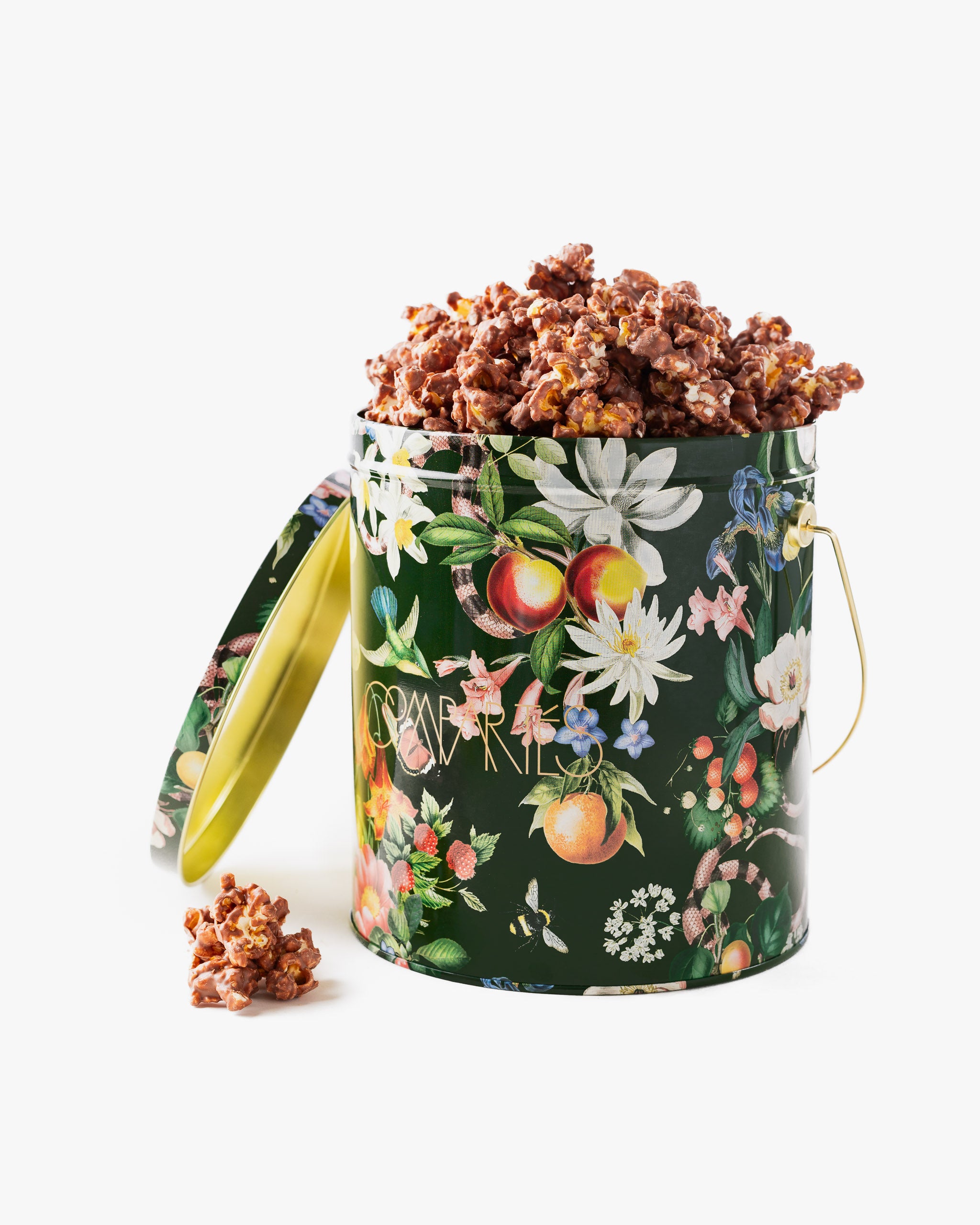 Delicious Chocolate Covered Popcorn Bucket - Gourmet Sweet & Salty Snack for Movie Nights, Parties & Gifts - 16oz Resealable Tub