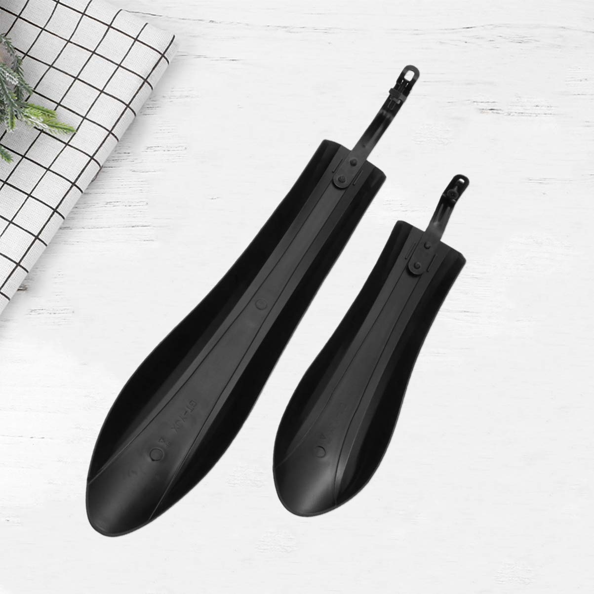 BESPORTBLE 2-Pack Fat Bike Mud Guards - Universal Mountain Bike Fenders for MTB, Road & Wide Tire Bicycles - Quick Release Mud Protector for All-Weather Cycling - Perfect for Trail Riding, Commuting & Off-Road Adventures