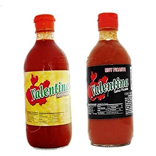 Extra Hot Sauce - Black & Yellow Label 12.5oz (Pack of 2) - 10 Pack - Perfect for Tacos, Wings & Spicy Food Lovers