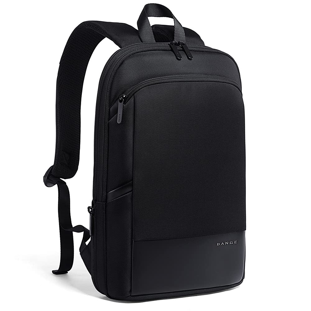 BANGE Slim Laptop Backpack for Women & Men - 15.6 Inch Business Commuter Backpack with USB Charging Port - Water-Resistant Work Backpack for Office, College, Travel & Daily Use