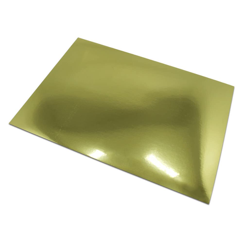 20 Sheets Chrome Gold Printable Vinyl Sticker Paper 8.5