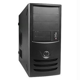 In-Win IW-C589.CH350TB3 ATX/microATX Mid Tower Computer Case - Black, 350W Power Supply, 3/2/(4) Drive Bays, USB 3.0, HD Audio - Perfect for Gaming PC Builds and Home Office Workstations