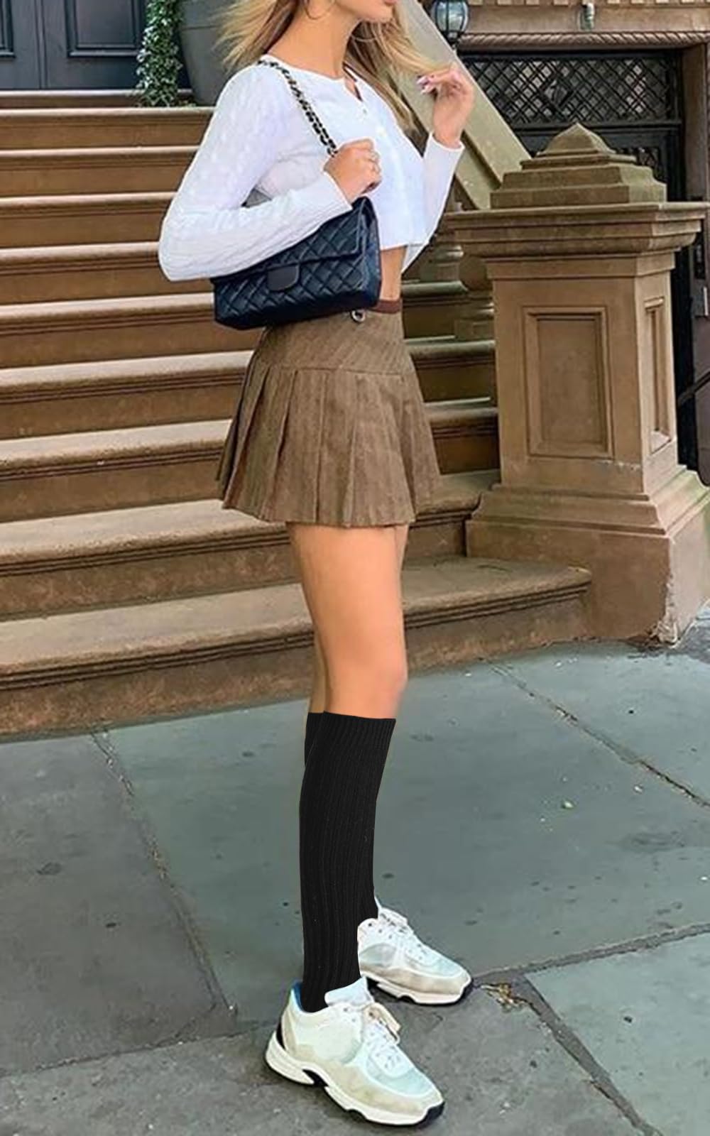 Women's Winter Wool Knee High Socks - 3 Pairs for Boots & Casual Wear