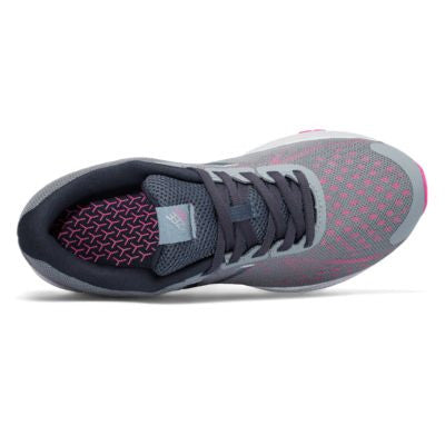 New Balance Grey/Pink Vazee Rush v2 Kids Running Shoes - Lightweight Athletic Sneakers for Boys & Girls - Perfect for School, Sports & Daily Activities