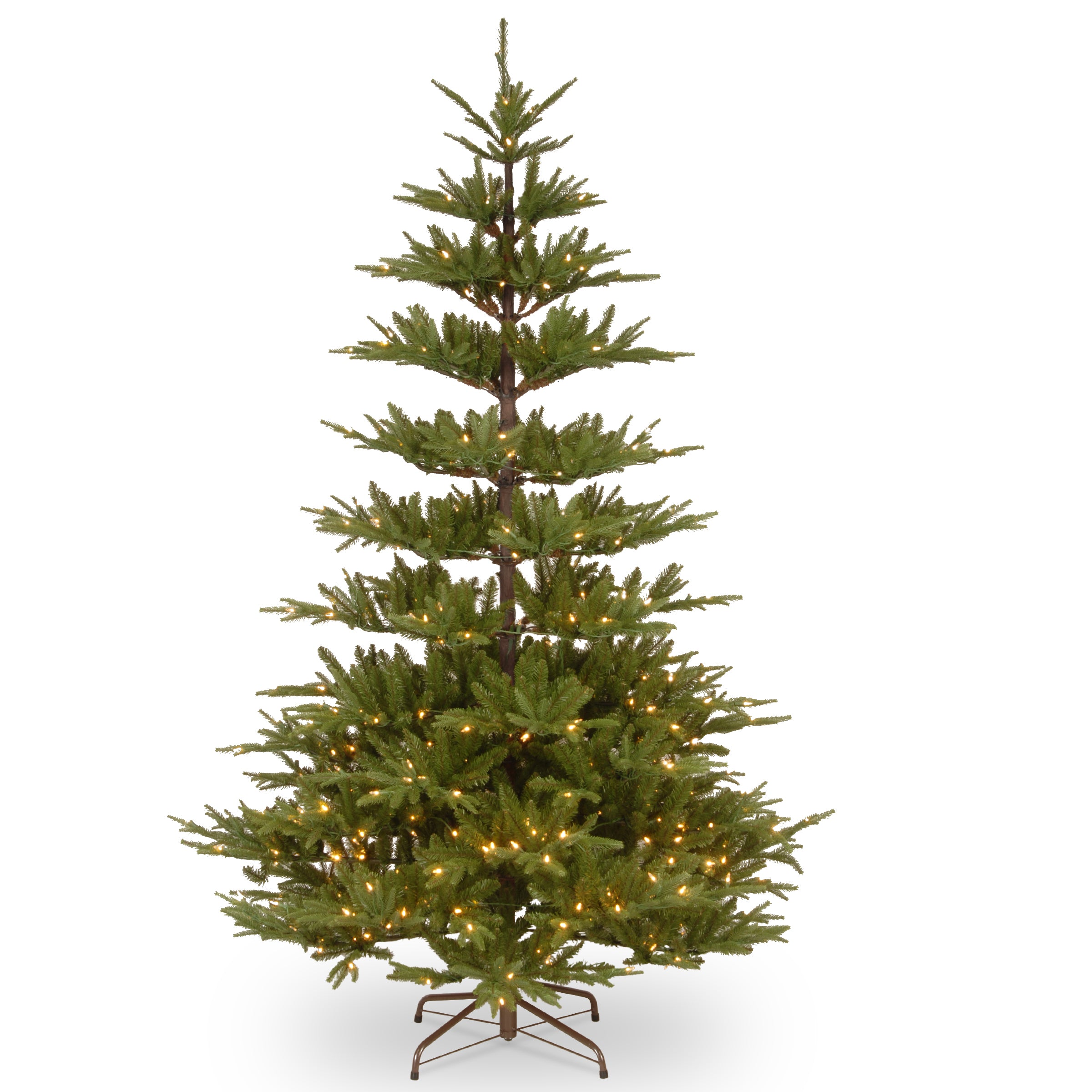 7.5 ft Pre-Lit Glenwood Fir Artificial Christmas Tree with PowerConnect Clear Lights - Perfect for Home, Office, and Holiday Decorations