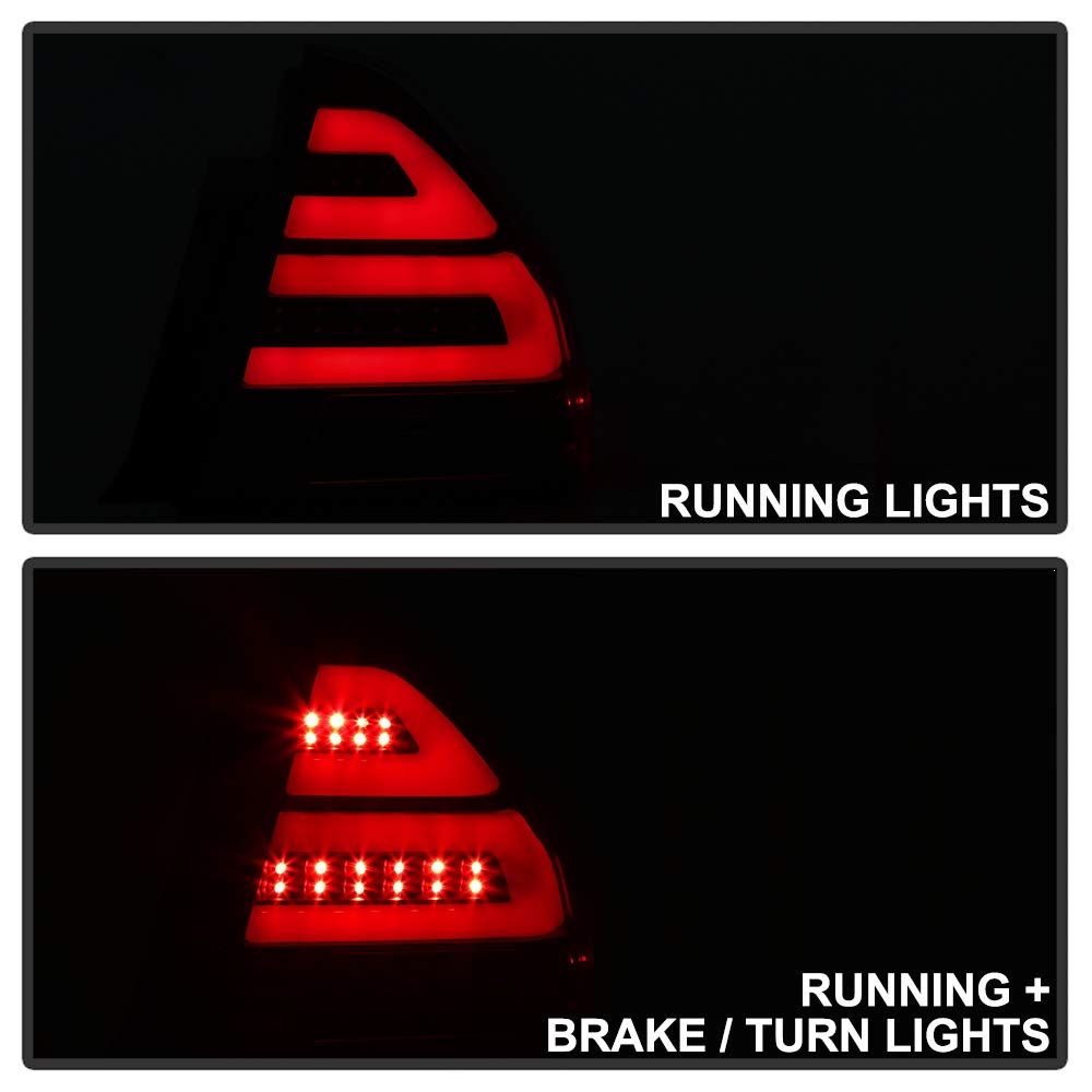 ACANII Smoked LED Tail Lights for 2006-2013 Chevy Impala - Black Brake Lamp Replacement Pair (Driver & Passenger Side) - Enhanced Visibility & Style for Night Driving