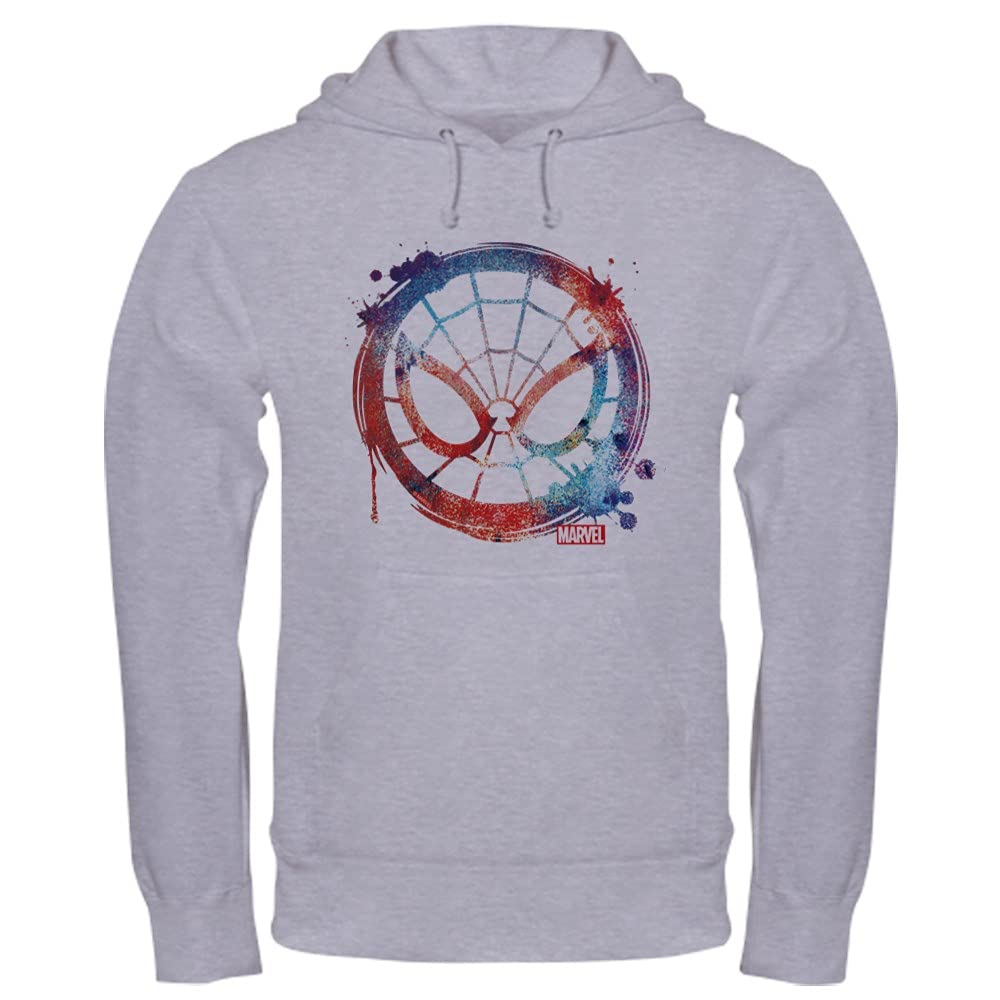 Spider-Man Graphic Hooded Sweatshirt | Marvel Superhero Pullover | Cool Splatter Print Design | Perfect for Cosplay, Comic Con & Everyday Wear