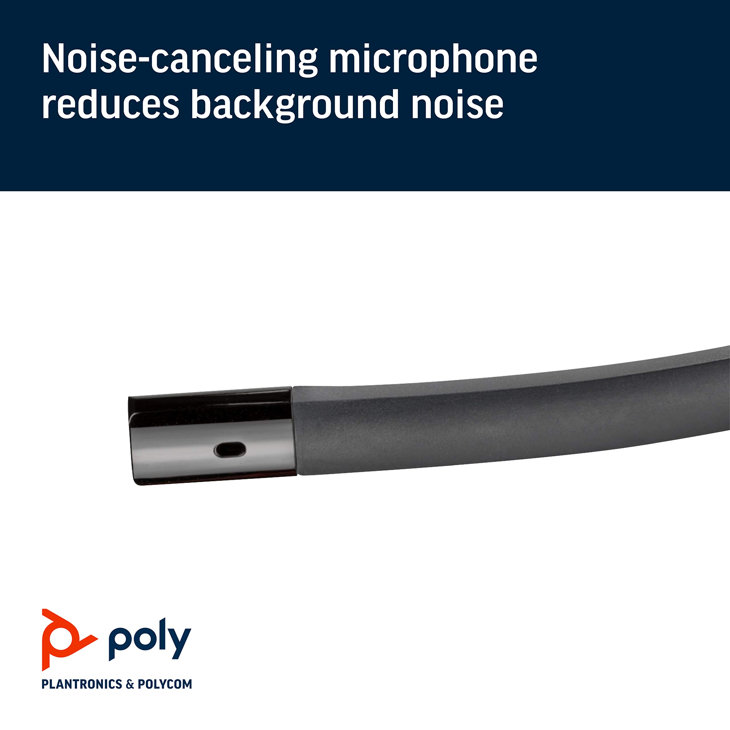 Plantronics Blackwire C5210 Wired Single Ear (Monaural) Headset with Boom Mic - USB-C & 3.5mm Computer Headset for PC, Mac, Tablet & Phone - Perfect for Call Centers, Office Work & Remote Meetings