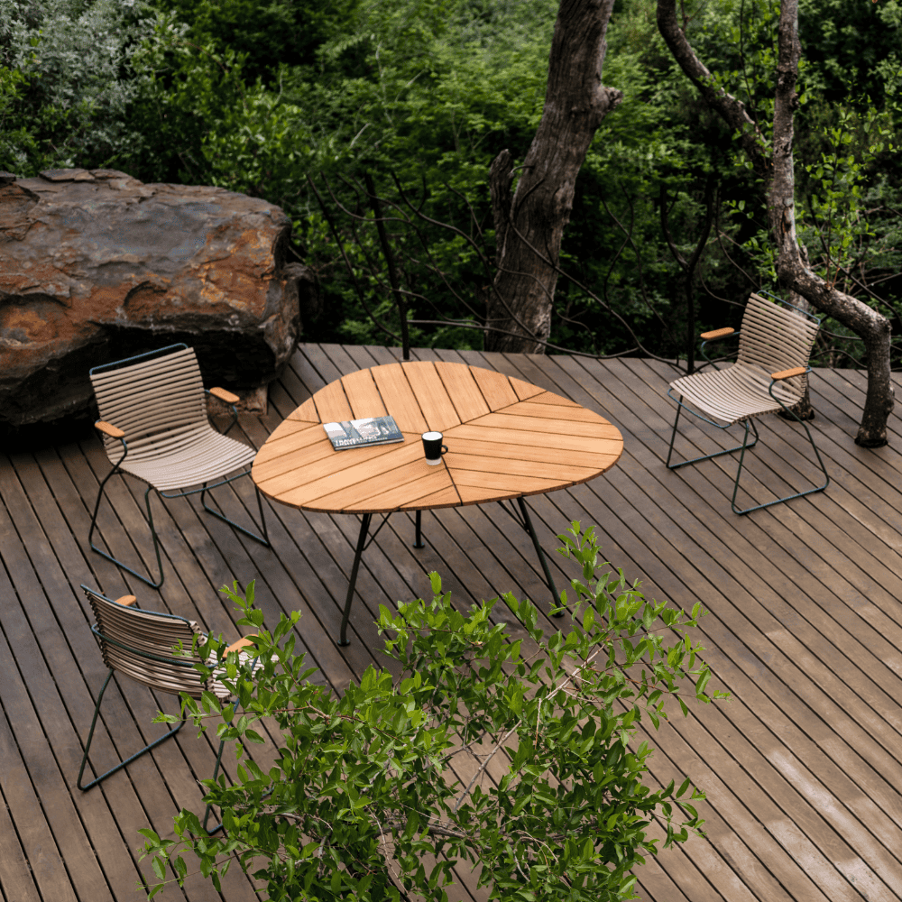 CLICK Outdoor Dining Armchair - Weather-Resistant Patio Chair for Garden, Poolside & Restaurant Use - Comfortable Aluminum Bistro Seating with Cushion Option