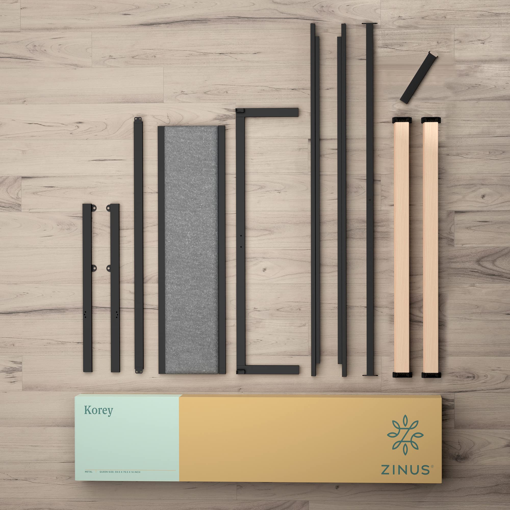 ZINUS Korey Full Metal Bed Frame with Headboard - Easy Assembly for Bedroom