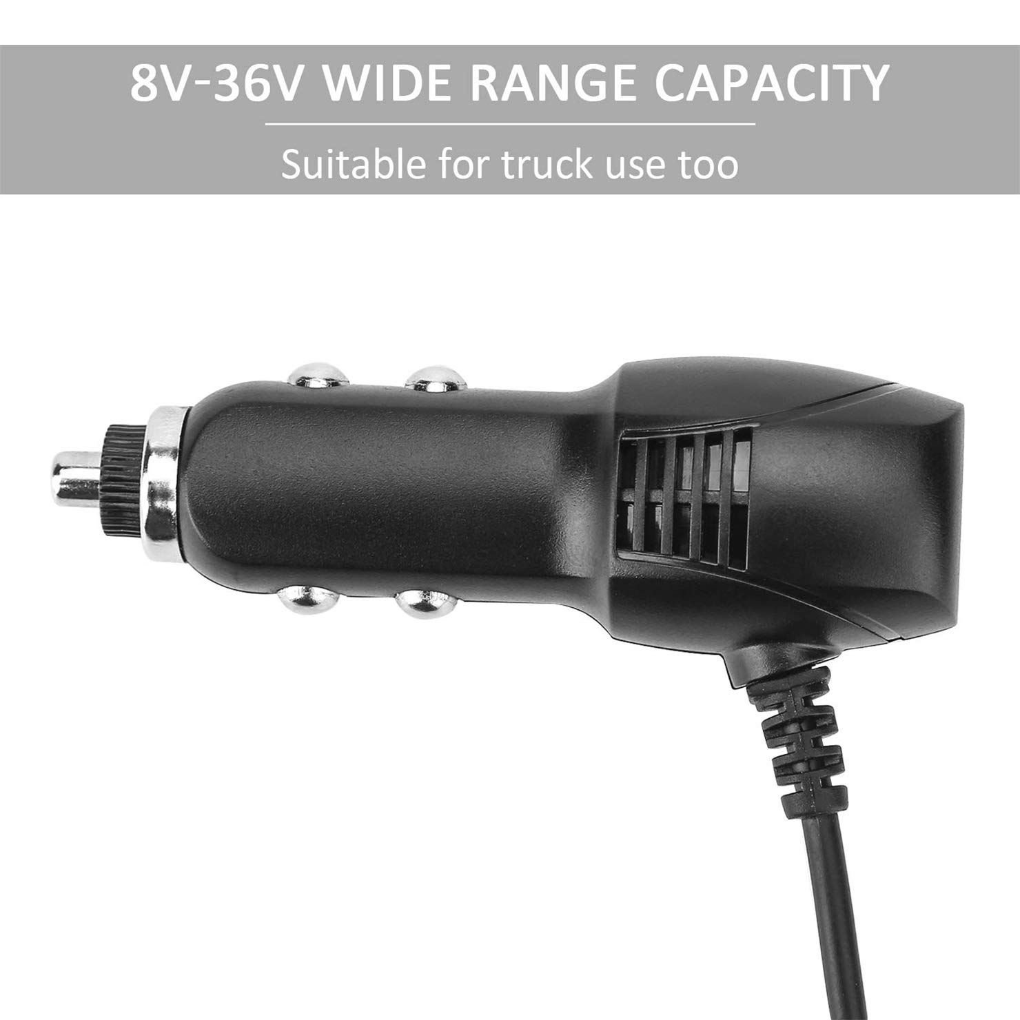 2 Pack Mini USB Dash Cam Charger - Dual USB Car Charger Compatible with APEMAN, Rexing, AKASO, Crosstour & More Android Devices (11.5FT) - Perfect for Road Trips, Uber/Lyft Drivers & Fleet Vehicles
