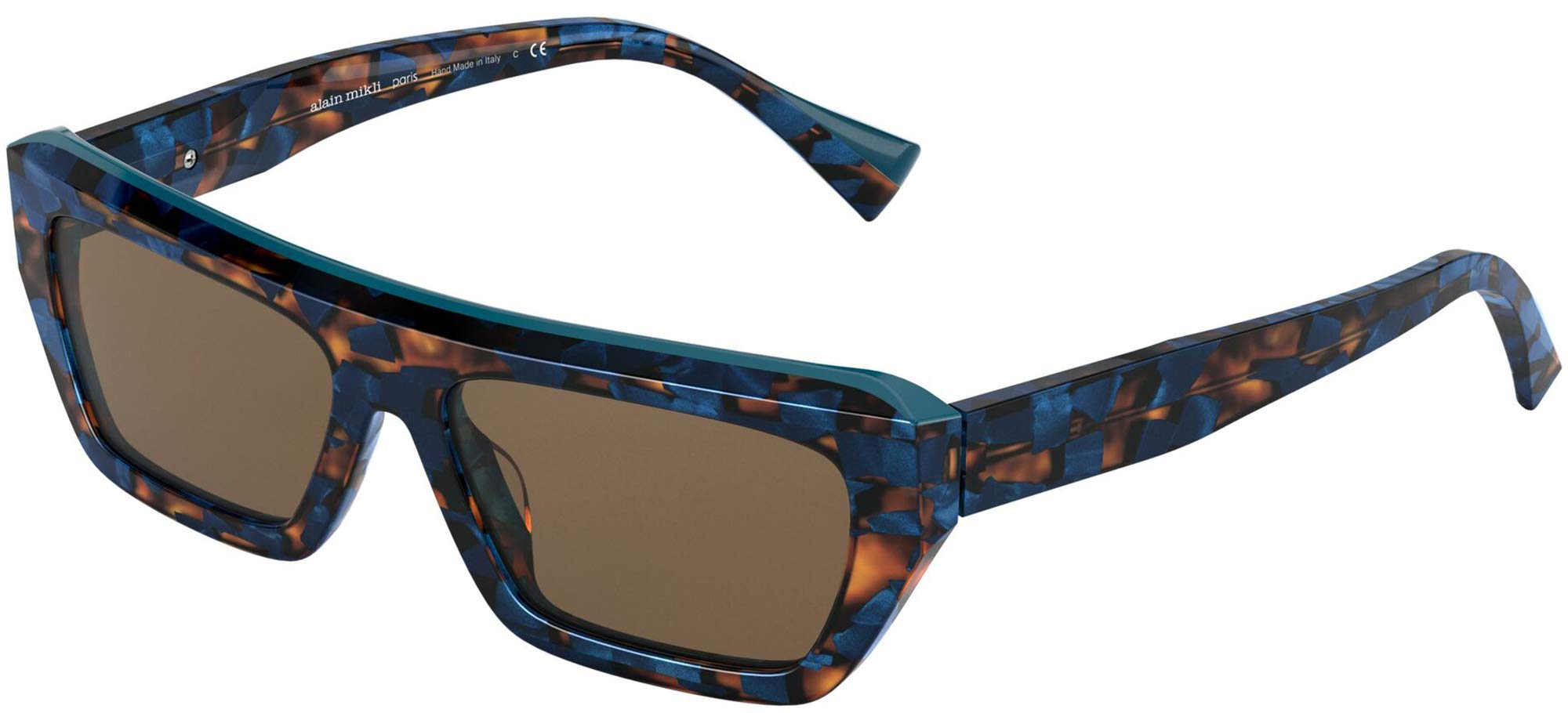 Aviator Sunglasses A 5053 002/73 - Teal Tortoise Frame with Dark Lenses - UV Protection Polarized Sunglasses for Men & Women - Perfect for Driving, Beach & Outdoor Activities