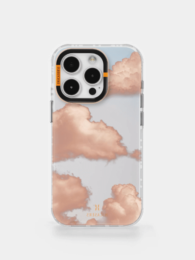 Pink Cloud Iridescent Phone Case - Shimmery Protective Cover for iPhone & Samsung | Perfect for Everyday Use, Parties & Gifts