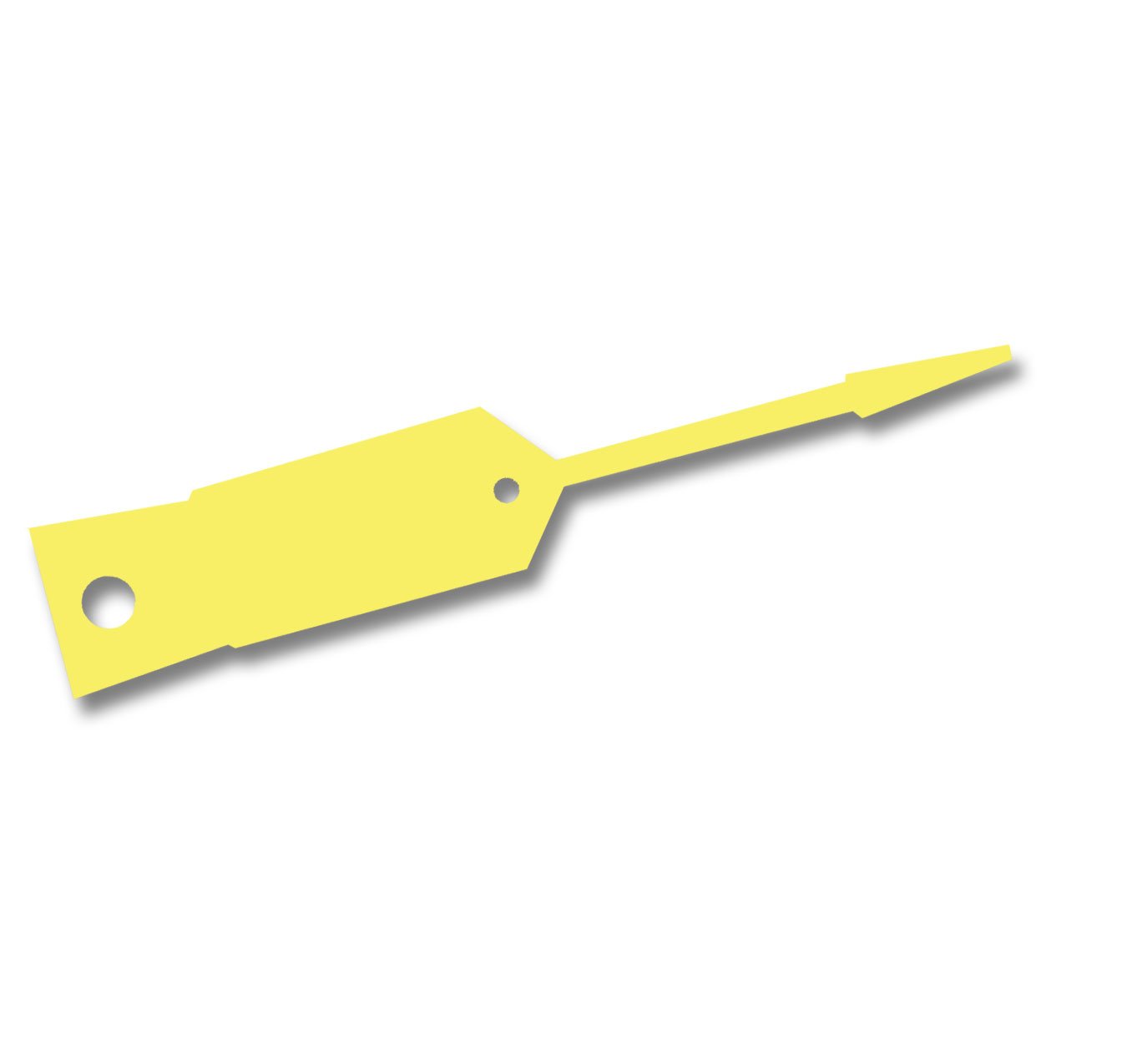 Arrow ID Tags - Yellow Self-Locking Key Tags (5000/Carton) - Perfect for Key Management, Inventory Control & Asset Tracking in Offices, Schools & Warehouses