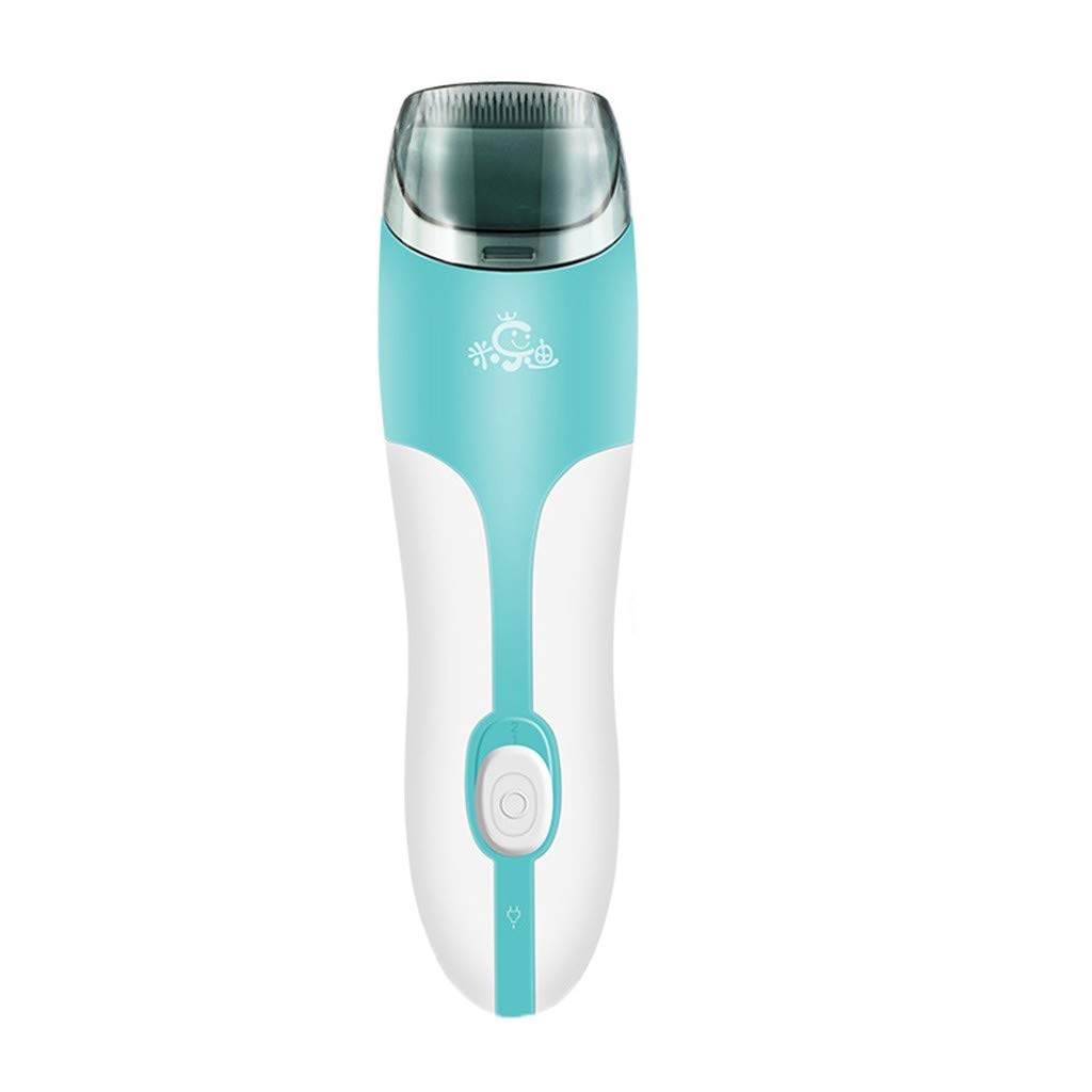 HEIMEABI Automatic Baby Hair Trimmer with Vacuum Suction - Electric Hair Clipper for Kids & Toddlers (Blue) - Gentle Haircut at Home, Perfect for First Haircuts & Regular Trims
