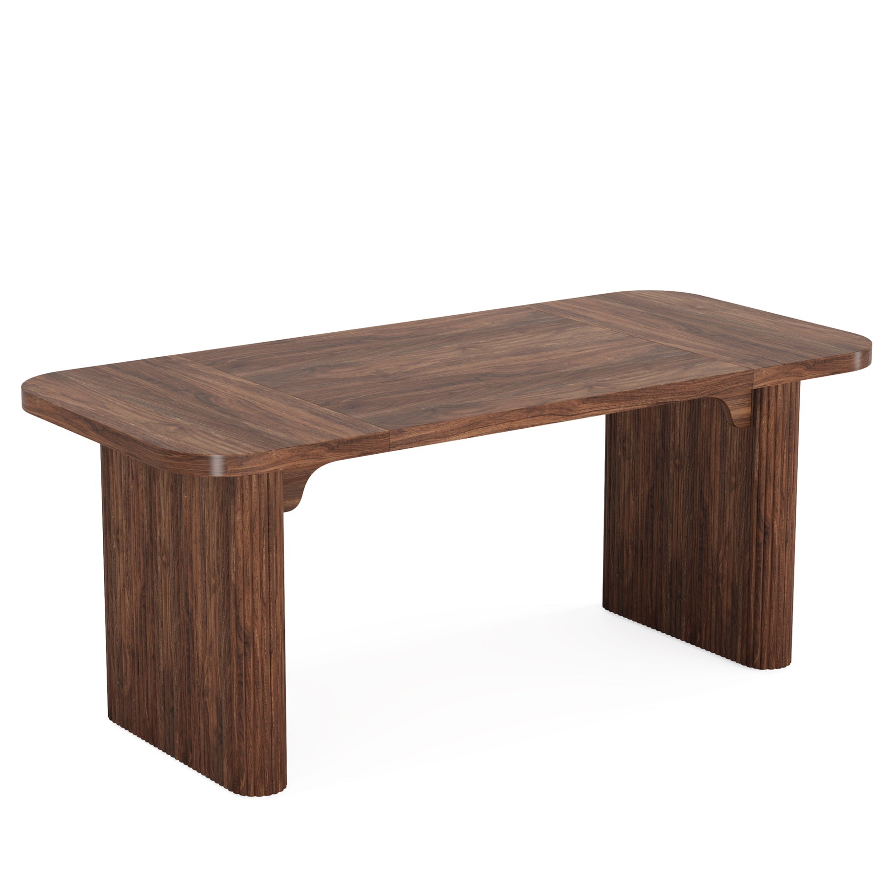 62.2 Inch Solid Wood Executive Desk - Modern Rectangular Office Desk for Computer Work & Writing | Perfect for Home Office, Study Room & Workspace