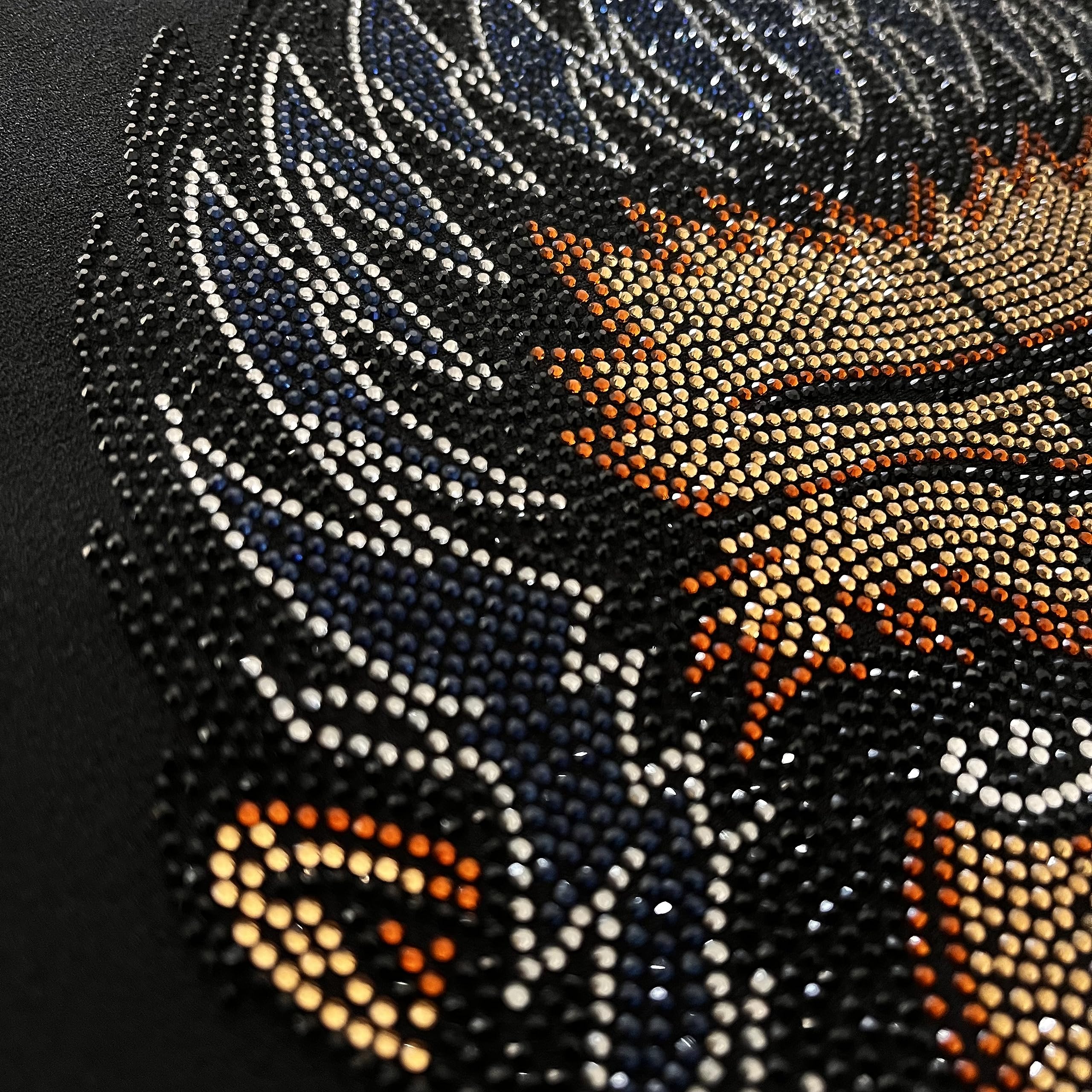 Gorilla Rhinestone Heat Transfer Vinyl - Black, Brown, Silver Crystal Design for T-Shirts & Apparel | DIY Iron-On Motif for Custom Clothing, Hats & Bags