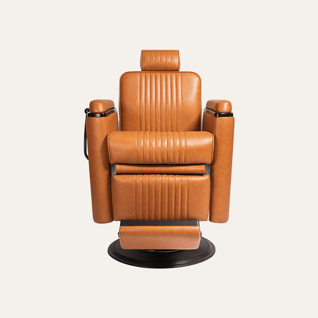Professional BARBER CHAIR for Salon & Home Use - Heavy Duty Hydraulic Styling Chair with Adjustable Height & Reclining Back - Perfect for Haircuts, Shaves & Styling