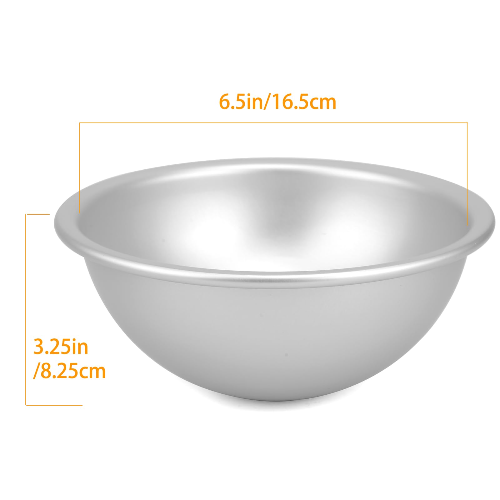 6 Inch Dome Cake Pan - Football & Soccer Hemisphere Cake Mold, Nonstick Aluminum Alloy Baking Tool for DIY 3D Sports Themed Cakes | Perfect for Birthday Parties, Baby Showers & Game Day Celebrations
