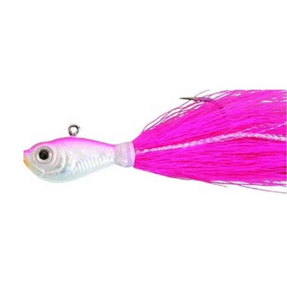 Premium Spro 1oz Bucktail Jigs for Saltwater & Freshwater Fishing - Ideal for Bass, Walleye, and Trout