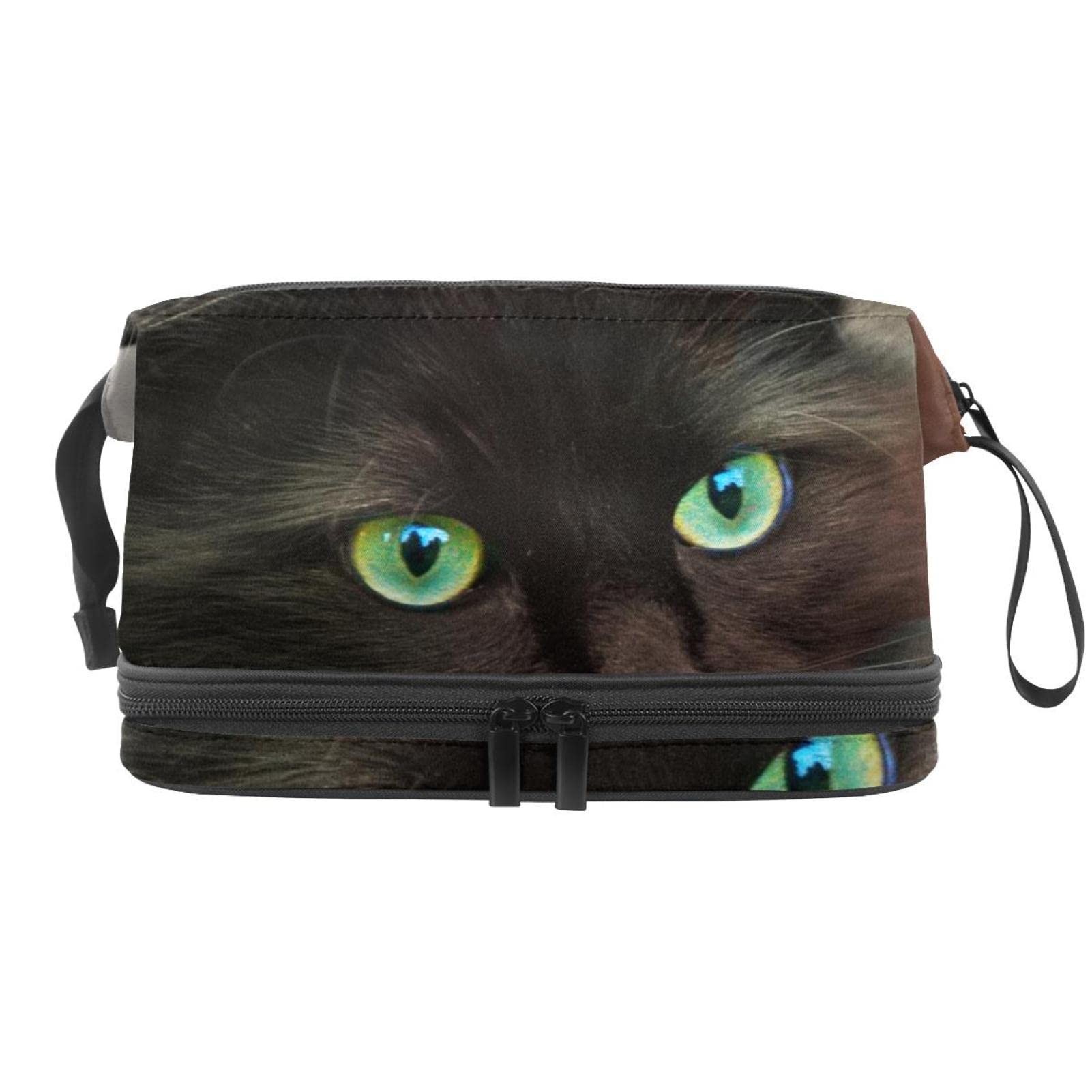 Large Travel Makeup Bag with Cat Design - Waterproof Cosmetic Organizer for Women, Toiletry Bag for Travel, Gym & Daily Use