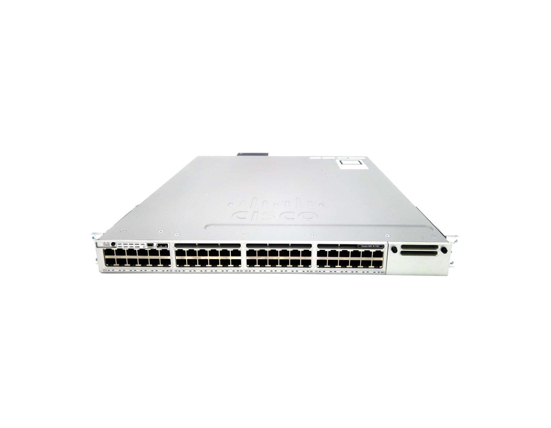 Cisco WS-C3850-48F-E Catalyst 3850 48-Port PoE+ Gigabit Ethernet Switch | Renewed | Network Switch for Small Business & Office Use
