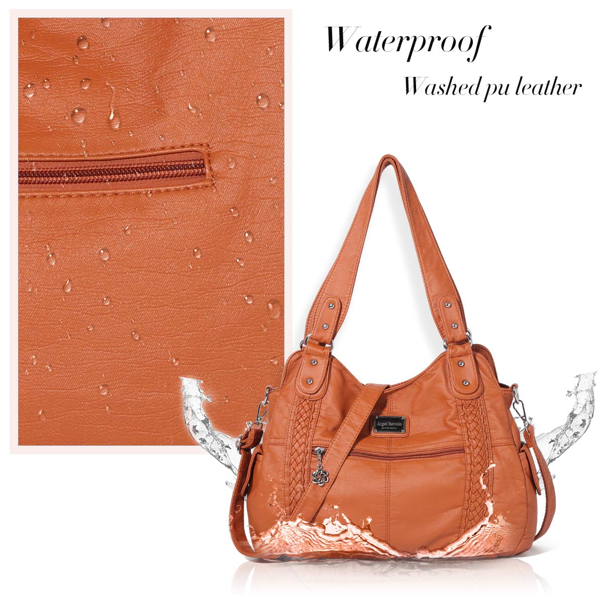 Angel Barcelo Women's Roomy Hobo Handbag - Fashionable Leather Shoulder Bag & Tote Purse for Work, Travel & Everyday Use