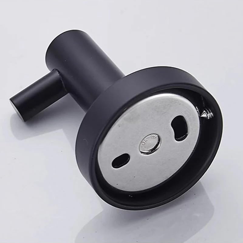 2024 Strong Suction Cup Hooks for Shower & Bathroom - No Drill Wall Hooks, Heavy Duty Circular Window Suction Hooks (Black, 2 Pack) - Perfect for Hanging Towels, Robes & Shower Accessories